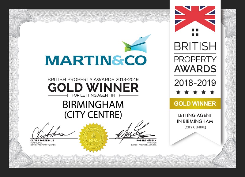 Birmingham awards certificate
